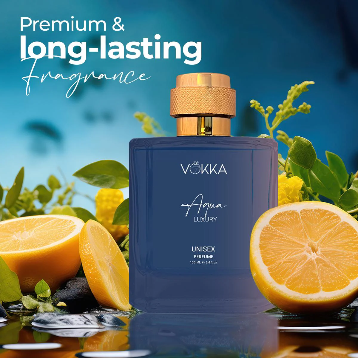 VOKKA Aqua 100 ml Unisex Luxury Long Lasting Aqua Perfume For Men And Women - Image 3