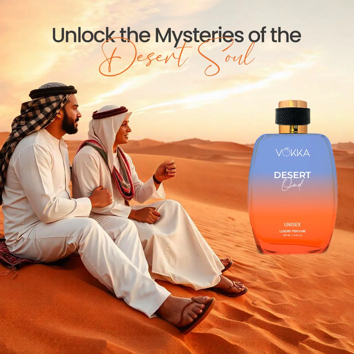 Vokka Desert Oud & Arabian Stories 200 ml | Pack of 2 x 100ml Each - Image 7