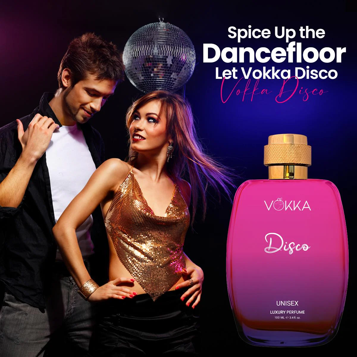 Vokka Disco & Panda 200 ml Unisex Perfume | Pack of 2 x 100ml Each - Image 6