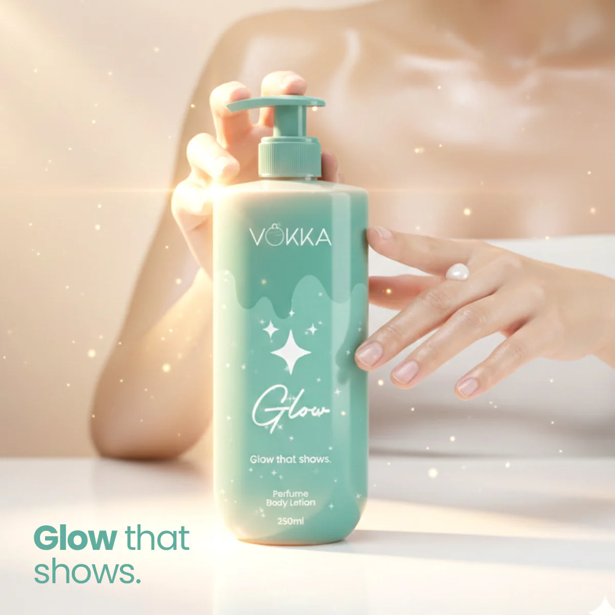 Vokka Glow Perfume Body Lotion 250ml | Bright Fruity Floral Fragrance - Image 10