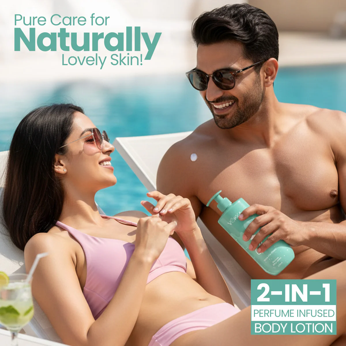 Vokka Glow Perfume Body Lotion 250ml | Bright Fruity Floral Fragrance - Image 3