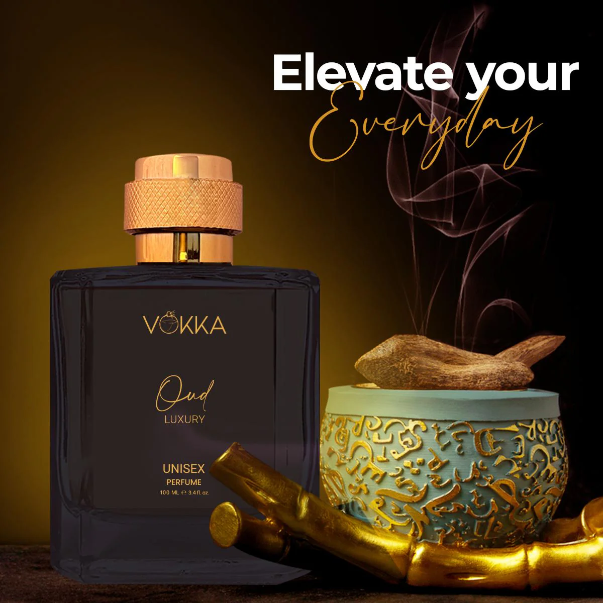VOKKA Oud 100 ml | Unisex Luxury Long Lasting Smokey Perfume For Men And Women - Image 5