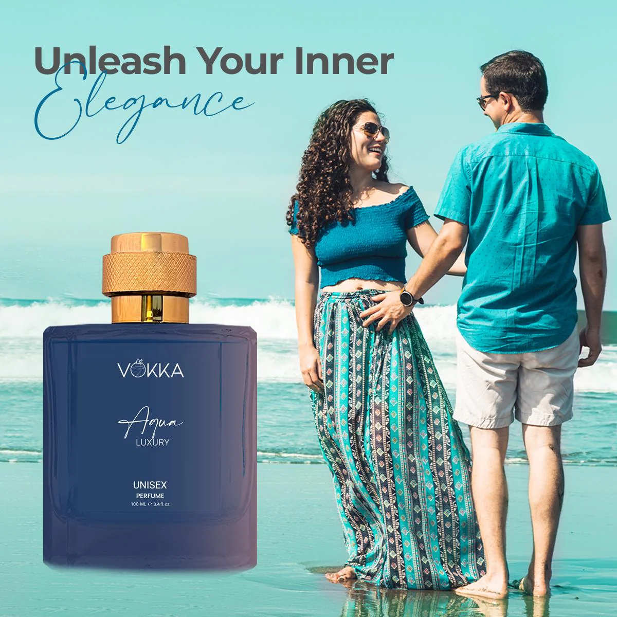 VOKKA Oud & Aqua 200 ml Pack of 2 x 100ml Unisex Luxury Long Lasting Perfume - Image 8