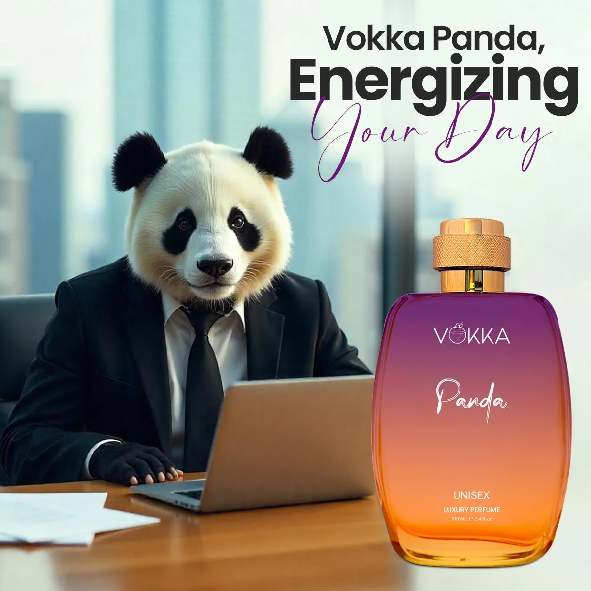 Vokka Panda 100ml Unisex Perfume - Image 3