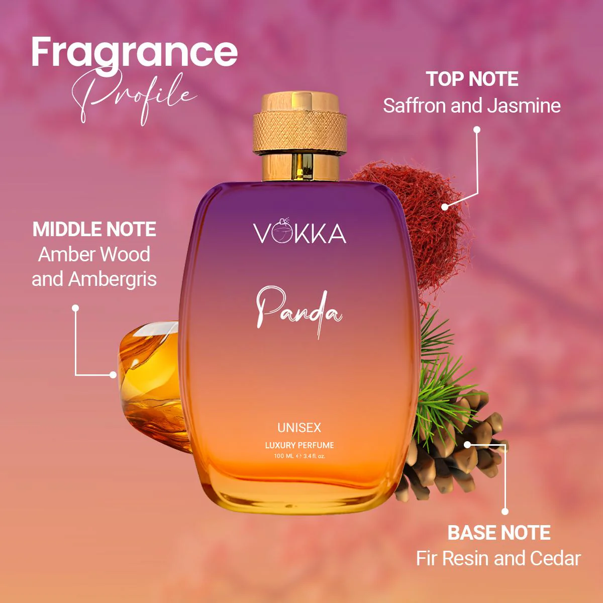 Vokka Panda 100ml Unisex Perfume - Image 4