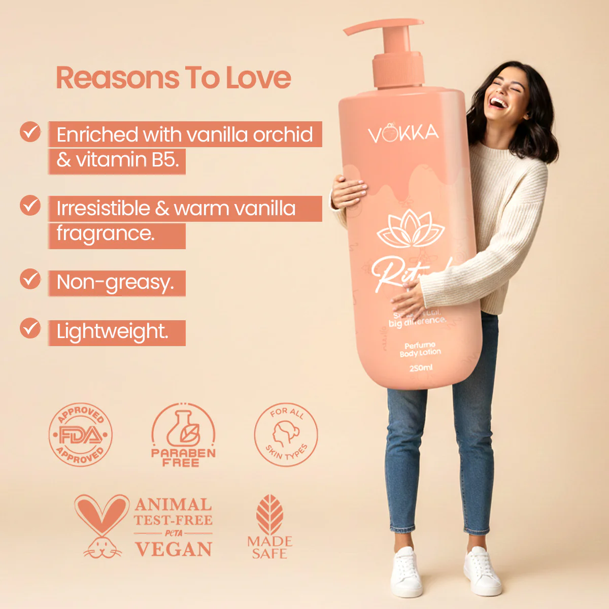 Vokka Ritual & Glow Perfume Body Lotion Combo 250ml x 2 - Image 8