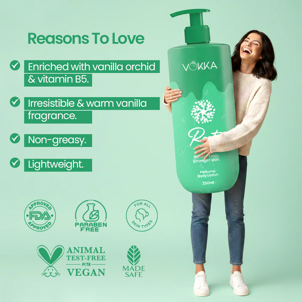 Vokka Roots & Bonds Perfume Body Lotion Combo 250ml x 2 - Image 7