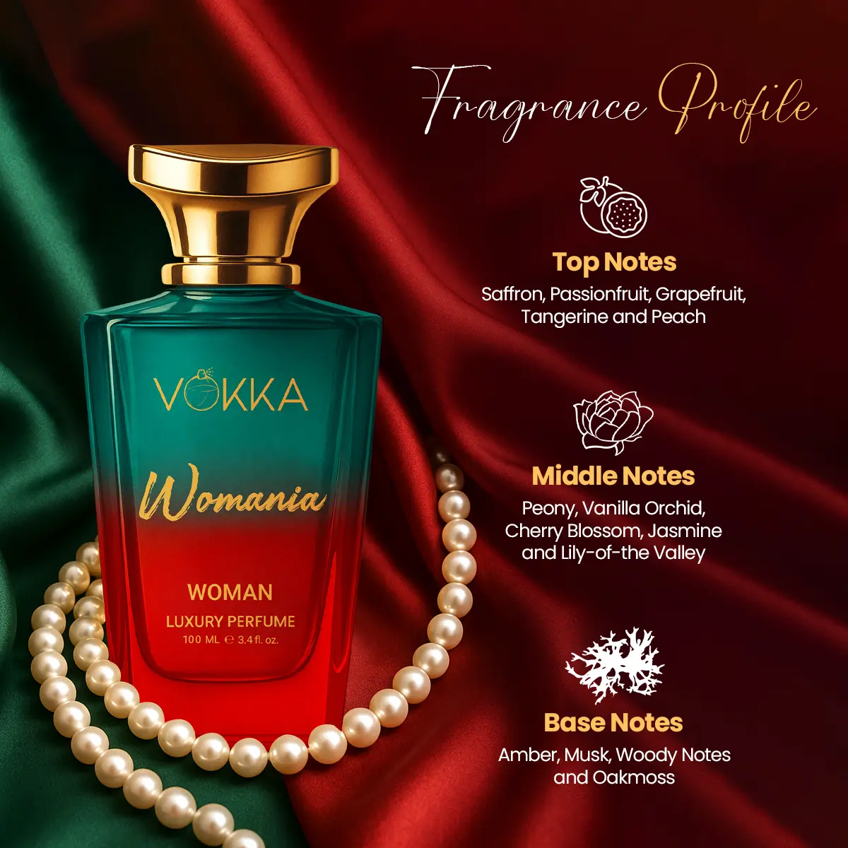 VOKKA Womania 100ml Perfume - Image 4